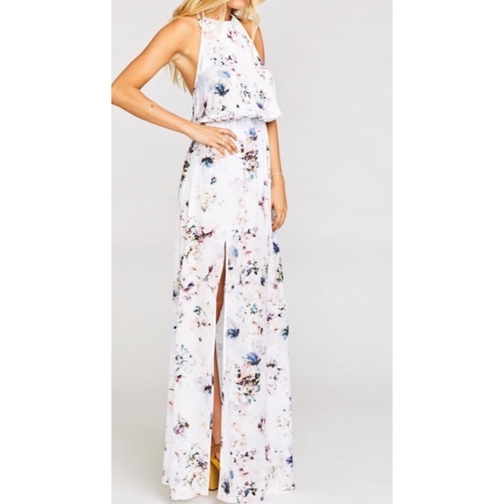NWOT SHOW ME YOUR MUMU Floral Heather Halter Dress - Picture 2 of 3